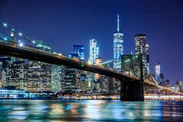 Love, America, and Health Problems: A Deep Dive.Stunning view of the Brooklyn Bridge and New York City skyline illuminated at night.