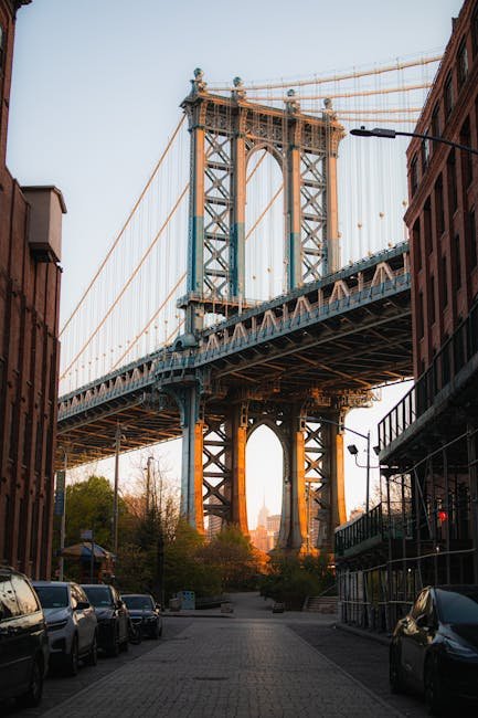 American Health, Love & Care: Navigating Love and Health Issues in Today’s America. 2 American Health, Love & Care: Navigating Love and Health Issues in Today’s America.A stunning view of the Manhattan Bridge framed by buildings in Brooklyn with sunset lighting.