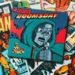 "Avengers: Doomsday and Love—How the Greatest Battles Are Fought with the Heart".Collection of colorful vintage comic book covers showcasing famous heroes and villains.
