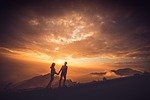 Decoding Love: A Multifaceted Force that Shapes Our Health and Future. 2 sunset, couple, sky, clouds, mountain, love, nature, couple, love, love, love, love, love