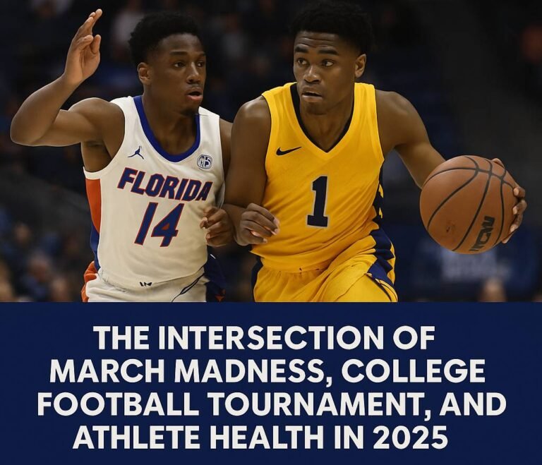 The Intersection of March Madness, College Football Tournaments, and Athlete Health in 2025.