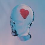 Love and Health Future: 7 Scientifically Proven Benefits of Loving Relationships in 2025..a glass head with a red heart in the middle of it