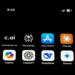 AI-Generated Relationships: Exploring the Future of Digital Companionship. A close up of a cell phone with icons on it