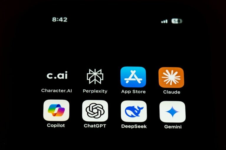 AI-Generated Relationships: Exploring the Future of Digital Companionship. A close up of a cell phone with icons on it