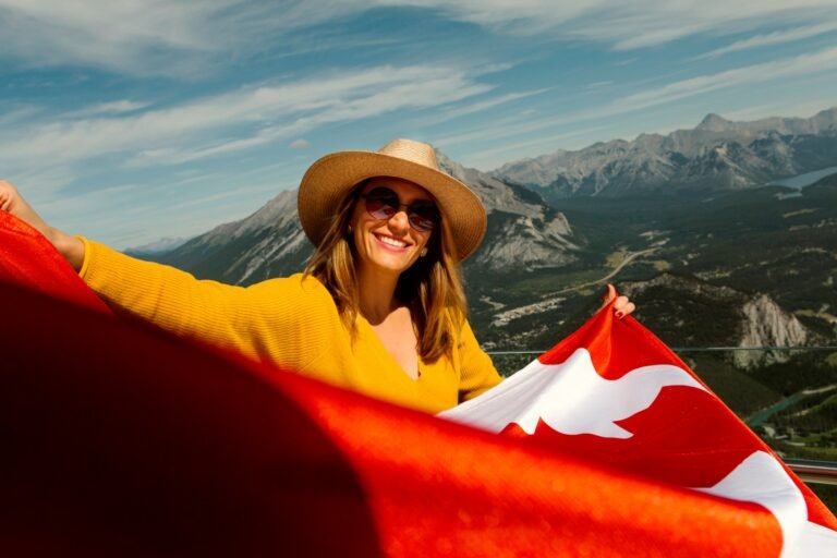 How to Balance Love and Maintain Stress in Daily Life in Canada. love and health, woman smiling and holding red textile